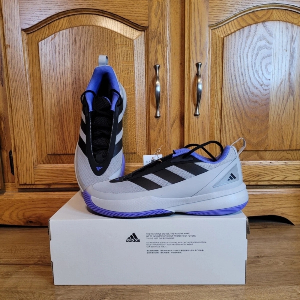 Adidas Subzone Mens 10 Womens 11 Basketball Shoes Sneakers Gry Blk Blue IH8559